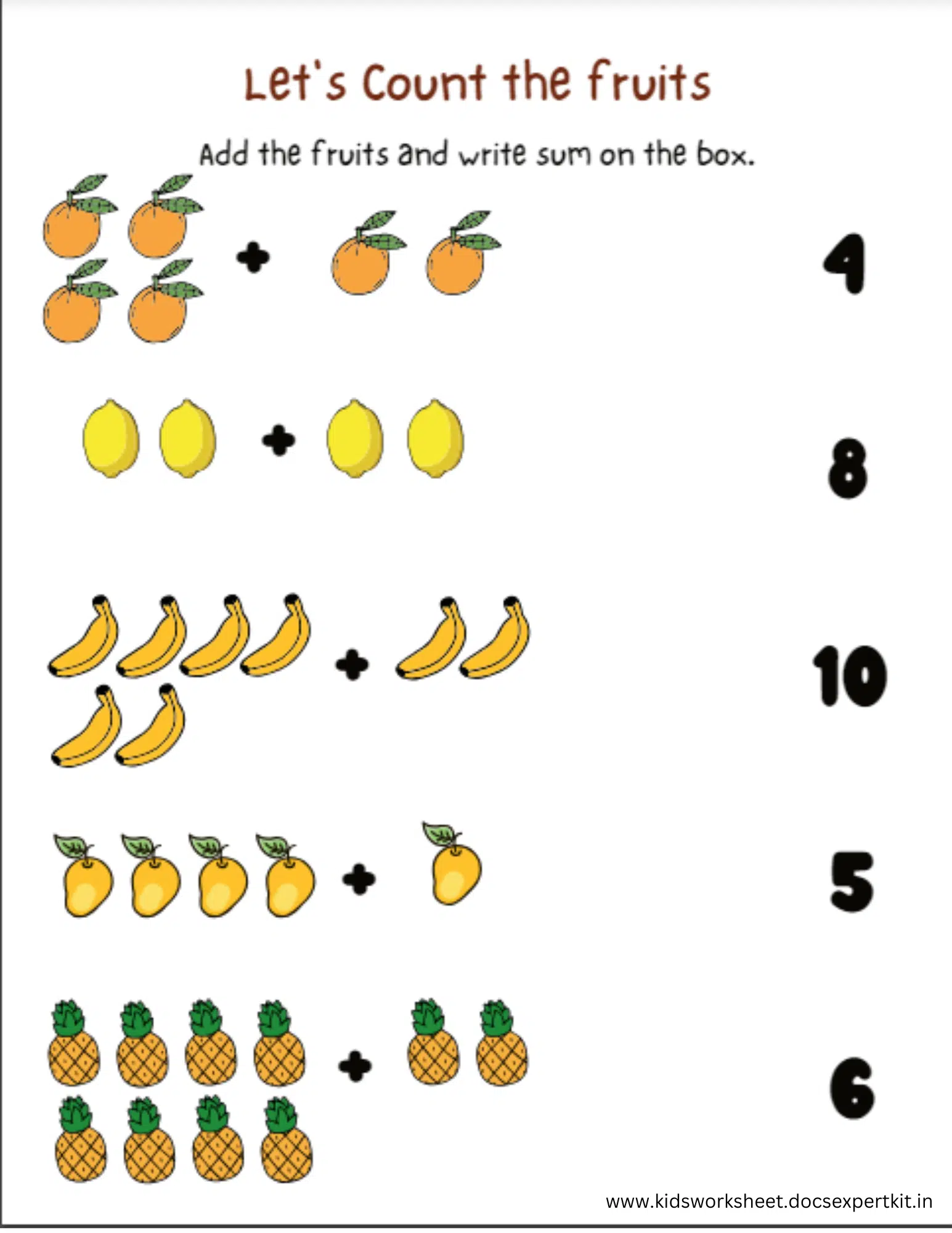 Count & Circle printable worksheet preview
