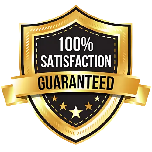100% satisfaction guaranteed seal
