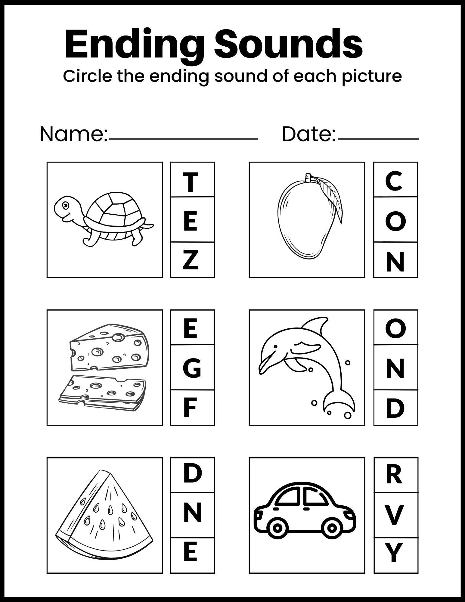 Printable worksheet sample 7