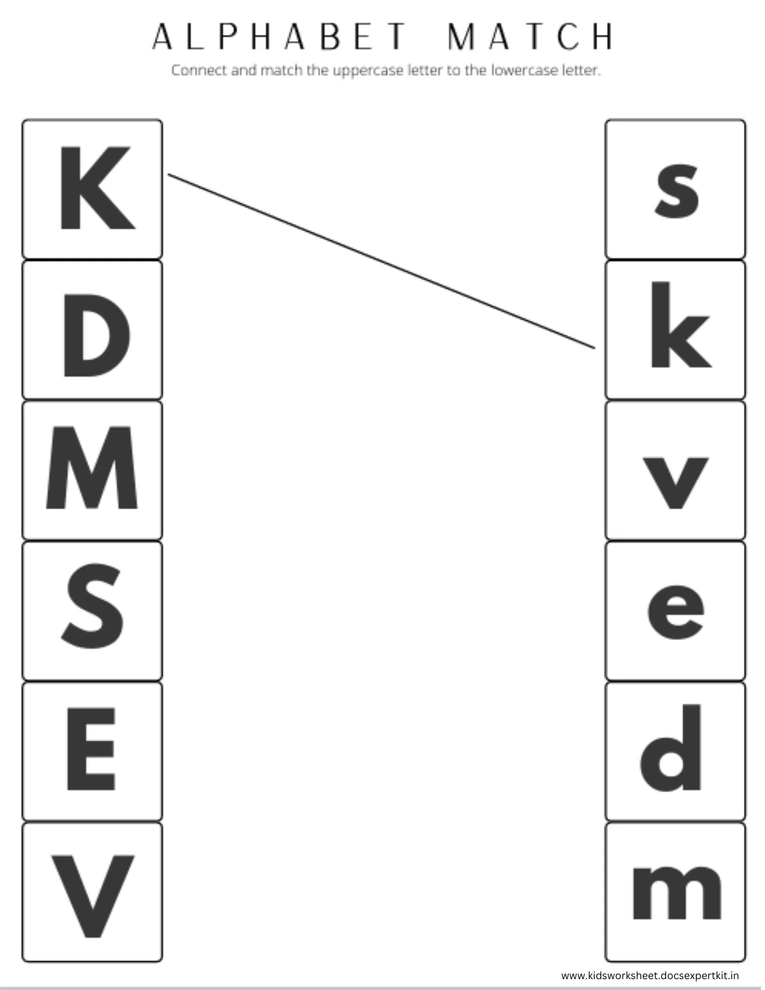 Match the Babies printable worksheet preview